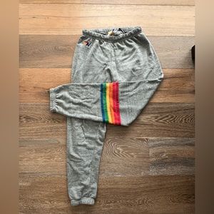 Aviator Nation Women’s Rainbow Stitch Sweatpants